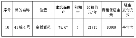 金橋雅苑41棟4號(hào)（二次）